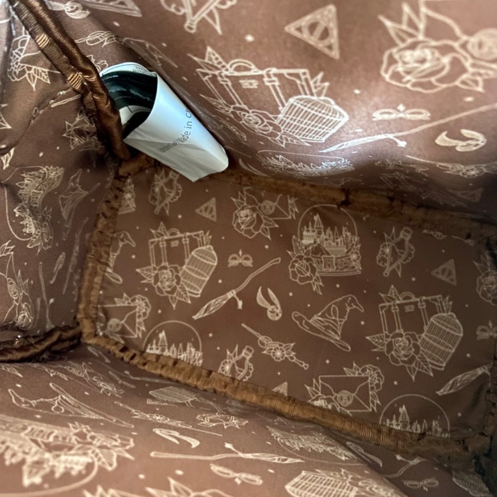 Loungefly Harry Potter Cream Multi-Color Mini Backpack - Picture 3 of 3